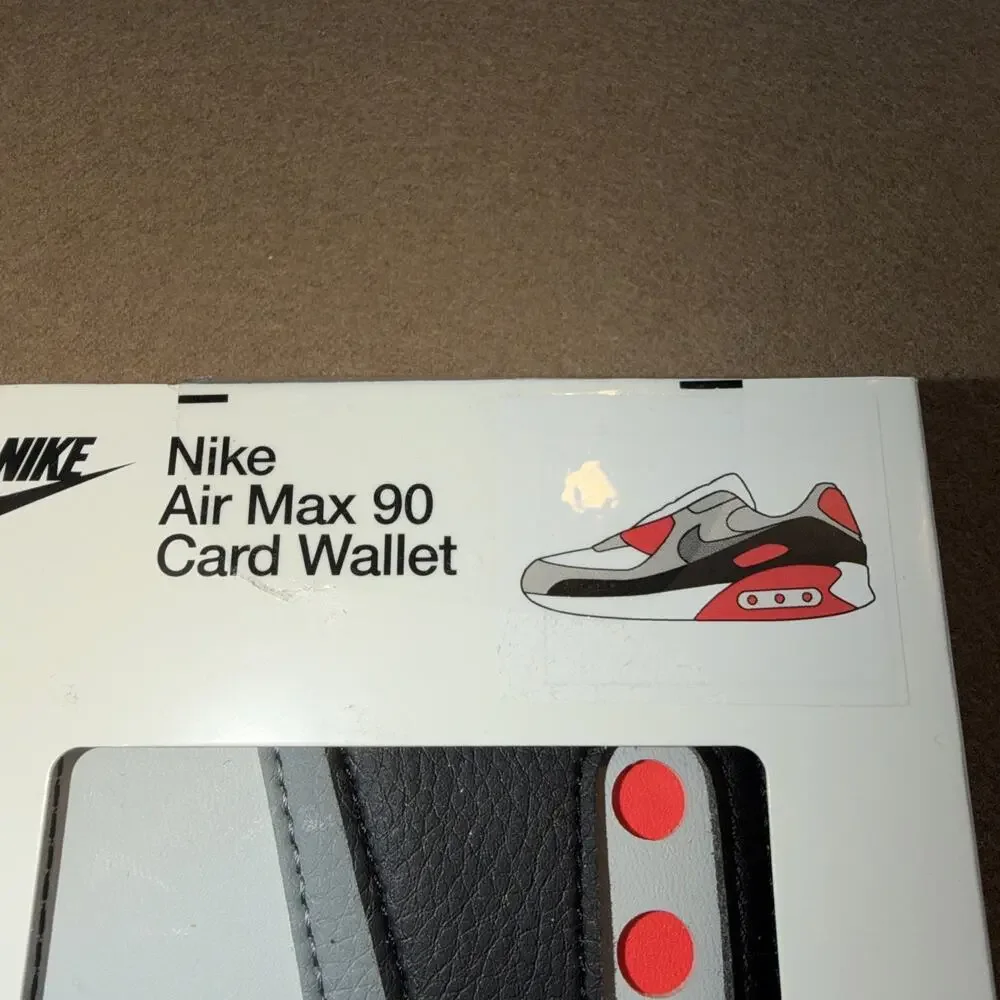 Nike Unisex Icon Air Max 90 Card Wallet Infrared/gray